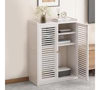 Armario para Router WiFi, Caja Oculta para Router De Suelo, Gestión De Cables Y Regletas, Estantes Multicapa De Almacenamiento Invisibles, Organizador Oculto(White,32.3x23.2x9.8i)