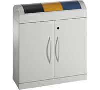 Armario para separar materiales, compacto con tapas abatibles de colores