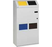 Armario para separar materiales VAR, colector cuádruple, capacidad 100 litros