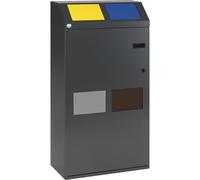 Armario para separar materiales VAR, colector cuádruple, capacidad 100 litros