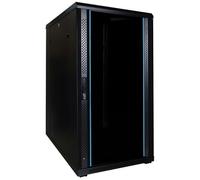 Armario para servidor, 22 U de 19 pulgadas, con puerta de cristal (600 x 800 x 1200 mm)