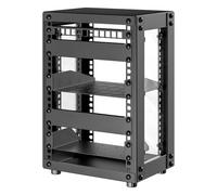 Armario para Servidores de 8U, Mini Rack para Servidores de 10 Pulgadas para Redes, Servidores, Equipos Audiovisuales y Proyectos de Bricolaje, 7,87 Pulgadas de Profundidad, Negro
