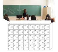 Armario para teléfono celular, armario de almacenamiento acrílico montado en la pared para organización de oficina en casa y sala de reuniones