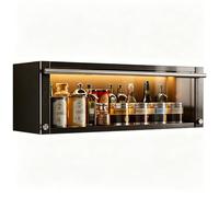 Armario Pared Cocina Resistente al Polvo a la Suciedad y a la Grasa Soporte Hidráulico Amortiguación De Conmutación Armario Pared para Cocinas Salones(Gray,23.62 * 7.28 * 9.25in)
