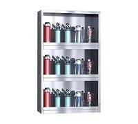 Armario Pared Colgante de Acero Inoxidable Pequeño Armario Metalico Pared Portavasos para Escuelas, Clases de Baile, Salas de Descanso de Empresas y Gimnasios(56 * 15 * 87cm)