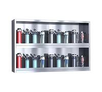 Armario Pared Colgante de Acero Inoxidable Pequeño Armario Metalico Pared Portavasos para Escuelas, Clases de Baile, Salas de Descanso de Empresas y Gimnasios(93 * 15 * 59.5cm)