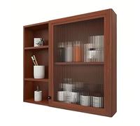 Armario Pared Colgante Habitación Compartimentos Separados Armario Baño Colgar Pared con Panel Trasero Muebles para Baño Adecuado para Salón, Estudio(G,70 * 15 * 69cm)