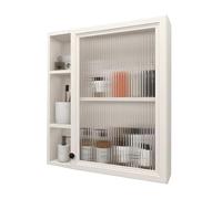 Armario Pared Colgante Habitación Compartimentos Separados Armario Baño Colgar Pared con Panel Trasero Muebles para Baño Adecuado para Salón, Estudio(A,80 * 15 * 69cm)