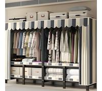 Armario plegable duradero - Perchero plegable portátil con diseño de tubo grueso, riel más ancho y profundo para un almacenamiento máximo de 130/145/168/190 cm. Opciones