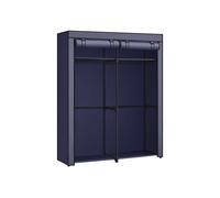 Armario Portátil con Barras Azul Oscuro