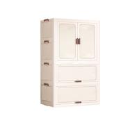 Armario Portátil para Ropa Resistente Plástico Gran Capacidad Armario Dormitorio Grande Puertas Fuerte Capacidad de Carga para Dormitorios y Apartamentos(White,70 * 41 * 149cm)