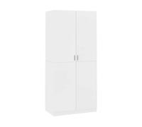 Armario príncipe 2 puertas diseño minimalista blanco 90x200x52 cm