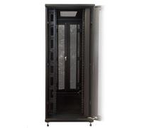 Armario Rack 19" 42U (A) 2055, (L) 800, (P) 1000 Puertas CORREADA Color Negro con GUÍACES Lateral para Montaje