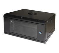 Armario Rack 19" 6U Link Serie Light Color Negro con Puerta de Cristal (AxPxL) 300 x 400 x 530 mm Estante Incluido