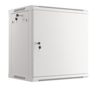 ARMARIO RACK 19" MURAL 12U/600X450 PARA AUTOMONTAJE CON PUERTA METALICA GRIS
