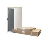 Armario Rack 19" para Redes 32U (A) 1610, (L) 600, (P) 800 Color Gris Puerta DE Vidrio DESMONTADO