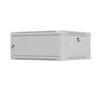 Armario rack de instalación mural 19' 4u 600x600 gris, puerta metáli