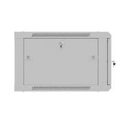 Armario rack de instalación mural 19' 6u 600x600 gris, puerta perfora