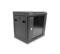 Armario rack DeLock 43417 6U metal negro puerta de cristal montaje pared-suelo