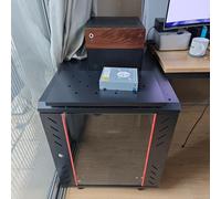 Armario Rack Gabinete De Rack para Servidores De 6U, 9U, 12U, 15U Y 22U, para Redes Informáticas, Equipos Audiovisuales Y Ocultación De WiFi.(Black,6U)