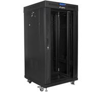 Armario Rack Lanberg FF01-6622-12BL 22U 600x600mm Negro Termostato LCD Cierre Seguridad