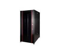Armario Rack para Redes 19" 26U (a) 1291, (L) 800, (P) 800 Color Negro Puerta Cristal Serie EAVI