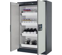 Armario resistente al fuego de tipo 90 para sustancias peligrosas, semiautomático asecos, con 4 cajones