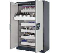 Armario resistente al fuego de tipo 90 para sustancias peligrosas, semiautomático asecos, con 6 cajones