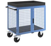 Armario rodante KOMPAKT eurokraft pro, lados frontales y longitudinales de rejilla de acero