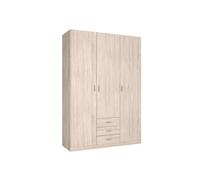 Armario roma 3 puertas + 3 cajones sahara 215,5x148,9x52,6 cm
