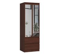 Armario s60 con 2 puertas y 2 cajones color wengue