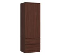 Armario s60 con 2 puertas y 2 cajones color wengue