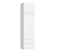 Armario s60 con extensión con 2 puertas y 2 cajones color blanco