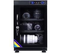 Armario seco electrónico con control de humedad y pantalla LED, almacenamiento de protección contra la humedad para lentes de cámara y equipos de fotografía