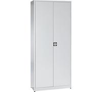 mauser Armario universal, extra alto, H x A x P 2200 x 950 x 420 mm, aluminio blanco