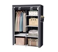 Armario Vestidor de Tela con bolsillos laterales Nyana Home 170x105x45cm, 1 puertas, 5 huecos, 1 ropero