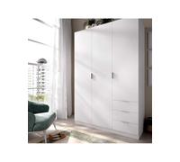 Armario vestidor dormitorio ESSEN DEKIT 3 puertas 3 cajones blanco