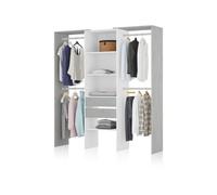 Armario vestidor lada blanco - cemento 179 x 202 x 50 cm 50 cm