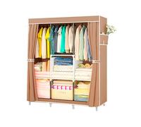 Armario vestidor tela con bolsillos laterales 158x106x45 cm