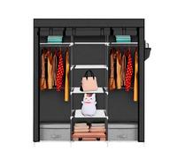 Armario Vestidor Tela Nyana Home 170x150x45cm 3 Puertas 7 Huecos