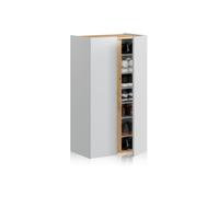 Armario zapatero eitan blanco artik (blanco mate) - roble nodi 56,6 x 102 x 35 cm 56.6 cm