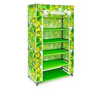 Armario Zapatero Plegable de ELA 6 baldas con Cremallera Organizador de Zapatos estanteria.