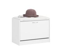 Armario zapatero, taburete, puff caja, banco, estantería para zapatos, chifonier fsr16-w sobuy