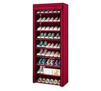 Armario zapatero tela con puertas cremallera 160x60x30 cm