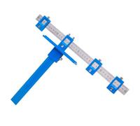 Armarios, accesorios de hardware, herramienta, plantillas de perforación ajustables localizador de perforación instrucciones para carpintería, ABS y metal carpintería, perforación localizador manual
