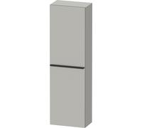 Armarios de media altura Duravit D-Neo, 400x1320x240mm, 1 puerta, apertura a la derecha, 4 estantes de cristal, tirador negro diamante, DE1318RBD070000, Color: DecoraciÃ³n gris hormigÃ³n mate