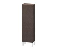 Armarios de media altura Duravit L-Cube, 1 puerta, apertura a la derecha, 400x243x1320mm, LC1168R7272, Color: roble oscuro cepillado chapa de madera auténtica