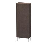 Armarios de media altura Duravit L-Cube, 1 puerta, apertura a la derecha, 500x243x1320mm, LC1169R7272, Color: roble oscuro cepillado chapa de madera auténtica