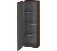 Armarios de media altura Duravit L-Cube, 1 puerta, apertura a la izquierda, 400x243x1320mm, LC1168L6969, Color: Nogal cepillado Chapa de madera auténtica