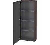 Armarios de media altura Duravit L-Cube, 1 puerta, apertura a la izquierda, 500x243x1320mm, LC1169L7272, Color: roble oscuro cepillado chapa de madera auténtica